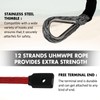 STEGODON Synthetic Winch Rope, 3/8" x100ft 23809LBS Dyneema Winch Rope