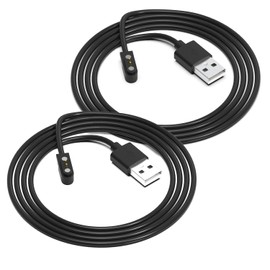 Chargers for Letsfit E41 / E26 / E27 2 / E22 / G25 / EW1 / IW1 / IW1 lite / IW2 / GT01 Smart Watch Cord, 2-Pack [Model A + Model B, Only One Fit] Magnetic USB Charging Cable