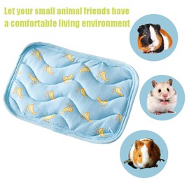 Booge 1 Pc Rectangular Summer Cooling Hamster Bed, Comfortable Sleep Mat Pad Cushion for Hamster/Hedgehog/Squirrel/Mice/Rats/Squirrel/Guinea Pig and Other Small Animals - Green Avocado