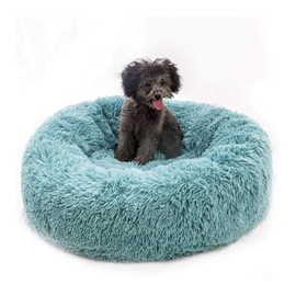 PETCUTE Dog Bed Cat Bed for Indoor Cats Washable Plush Donut Pet Bed Soft Calming Cuddler Kennel Small Medium Large