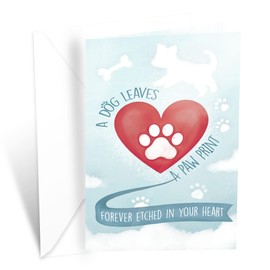 Sympathy Card Loss of Dog | Made in America | Eco-Friendly | Thick Card Stock with Premium Envelope 5in x 7.75in | Packaged in Protective Mailer | Prime Greetings