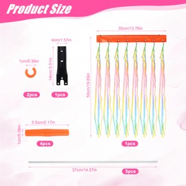 NQEUEPN Seguridad Bandera para Bicicleta, Ajustable Bandera Bicicleta Reflectante Impermeable Bandera de Advertencia para Movilidad para Triciclo Go Kart ATV (Gradiente de Luz)