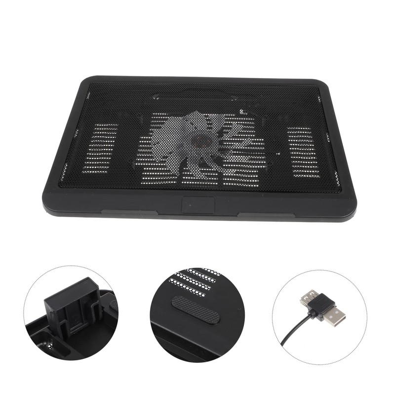 KICHOUSE Silent Laptop Cooler Cooling Pad Laptop Stand for Gaming