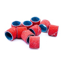 Benchmark Abrasives 1/2" x 1/2" Ceramic Spiral Band Sleeves for Deburring Finishing Blending Grinding Polishing on Metal Stainless Steel and Other Alloys (Pack of 10) - 120 Grit