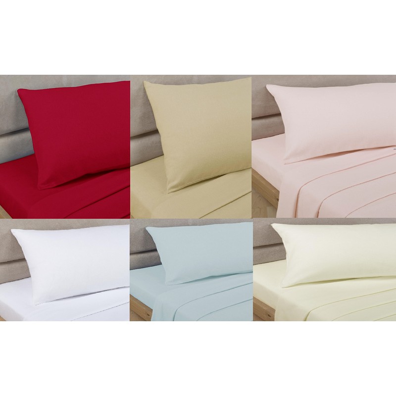 Bedding Heaven 2' 6" Percale Fitted Sheet. Red. Ideal for