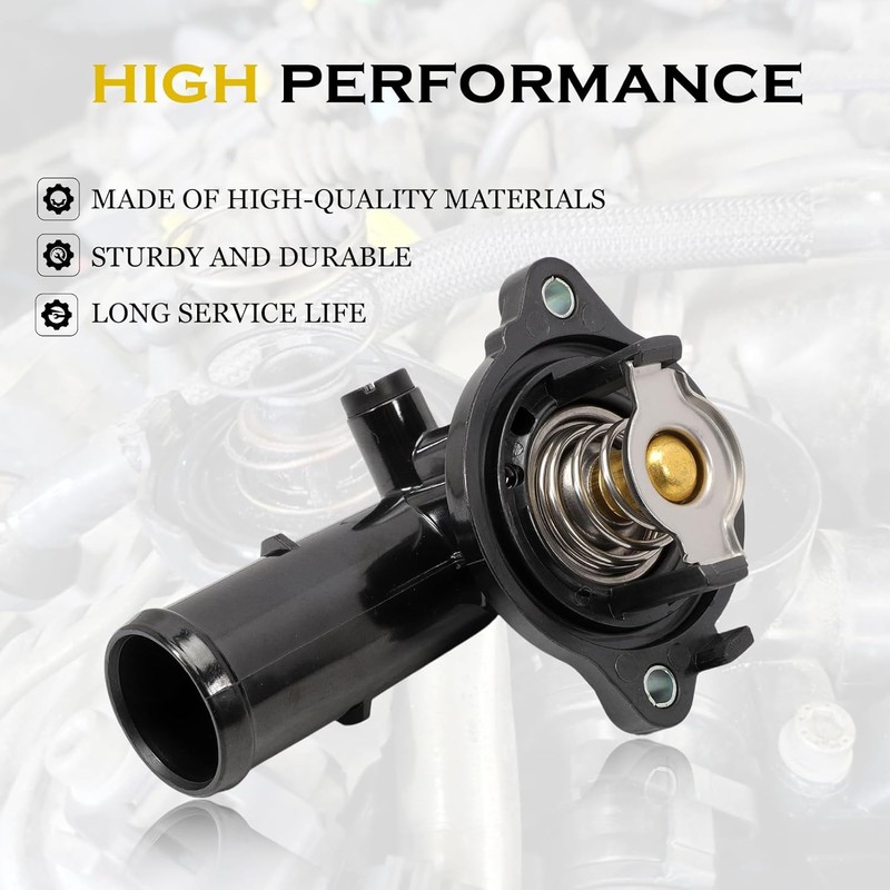 330424 Thermostat Housing Assembly Compatible with Maserati Ghibli Levante Quattroporte