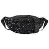 Women Sparkly Sequin Fanny Packs Glitter Waist Bag with Adjustable