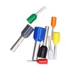 1000Pcs Wire Ferrules Terminals Kit Brass PP Ferrules Crimping Kits