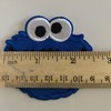 COOKIE MONSTER!! So Cute!! IRON ON PATCH. SO AWESOME! FREE