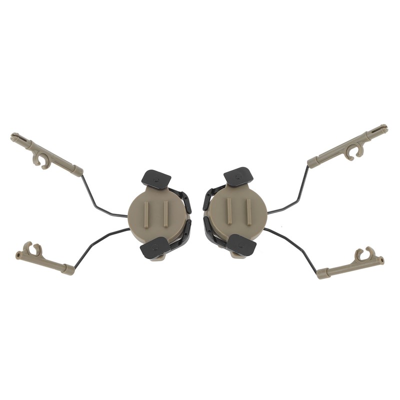 2Pcs Suspension Headset Bracket Helmet 19‑21mm Rail Adapter Rotatable Headphones