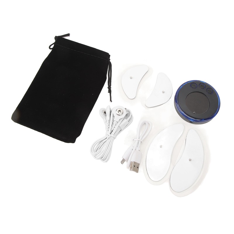 Facial Microcurrent Massager with 4 Patches Tightening Improve Circulation Low