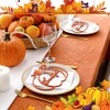 12 Pieces Thanksgiving Pumpkin Tabletop Wood Cutouts with Thankful Grateful