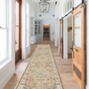 Hallway Washable Runner Rug - 2x10 Kitchen Rugs Entryway Rug Runner Vintage Soft Floor Mat Non Slip Indoor Farmhouse Carpet for Bathroom Living Room Bedroom (2 X 10, Beige)