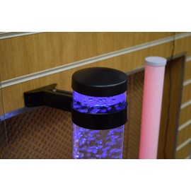 Playlearn Bubble Tube Bracket – Sensory Bubble Lamp Wall Mounted Bracket to Prevent Spillages - 10cm Black Steel