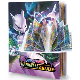 Trading Card Album, Holds 240 Cards - 30 Pages, Card Holder Album, Trading Card Albums, Kids Card Holder, Book Folder Storage Organiser for Boys Girls OU5