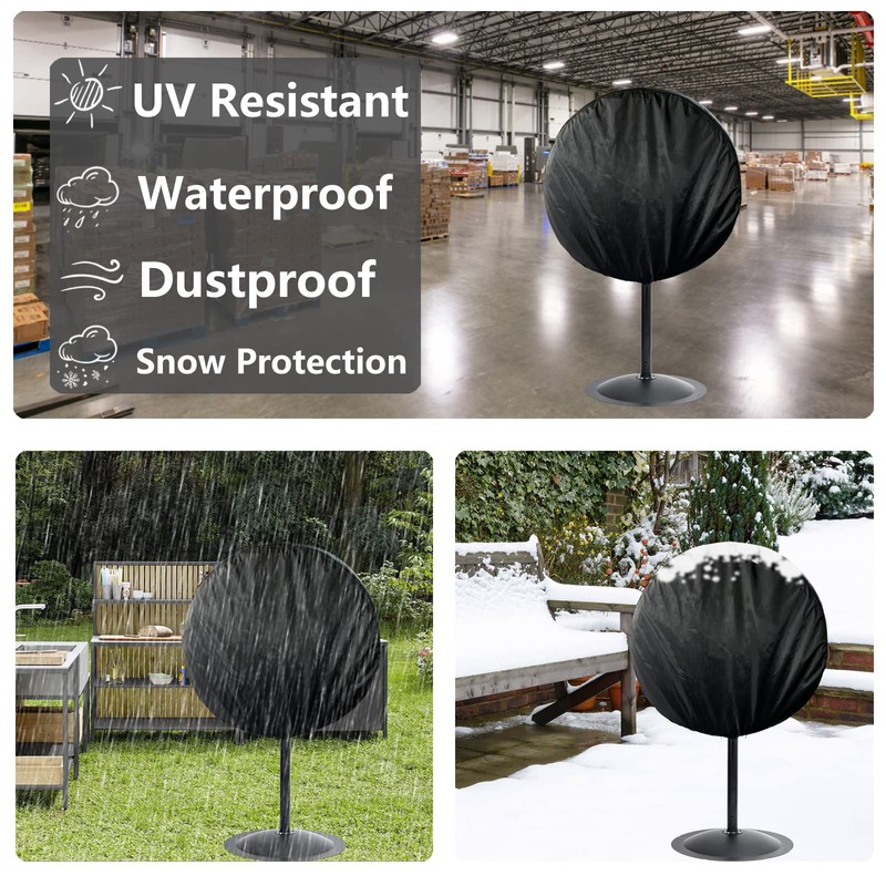 Bitubi Black 18-20 Inch Industrial Fan Cover, Waterproof & Dustproof,