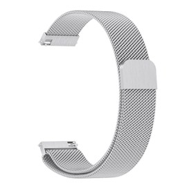 Amzpas Bracelet for Garmin Vivoactive 5 Bracelet/Vivoactive 3/Vivomove 3/HR/Luxe/Style Women Men, 20 mm Stainless Steel Mesh Metal Replacement Wristbands for Garmin Forerunner 55/245/645 (Silver)