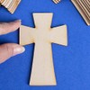 Package of 100 Unfinished Wood Celtic Cross Cutouts for Kids
