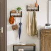 YMYNY Coat Rack Shelf Wall Mounted, Coat Hooks Set of