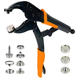 Snap Tool for Boat Covers,Heavy-Duty Snap Fastener Tool, Snap Installation Tool 15mm Metal Snaps Repairing Boat Covers Canvas Adjustable Snap Setter