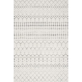 nuLOOM Moroccan Blythe Accent Rug, 2' x 3', Grey/Off-white