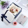 Glass Cup Innovative Flower Tea Cup with Spoon Drink Mug
