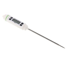 Hohopeti Digital Instant Read Kitchen Thermometer with Stainless Steel Probe Fast Response Food Temperature Tester for Grilling BBQ Turkey Candy and Liquids Display for Outdoor and Indoor