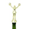 Cheerleader Wine Bottle Stopper - Handmade with Stainless Steel Base