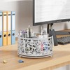 EKNITEY Rotating Mesh Desk Organizer - 4 Slots Cute Pen