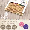 Shachihata ZCP-24C Colored Pencils, Thick Core, 24 Colors