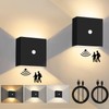 Heromind 2 Pack Motion Sensor Wall Light, 3 Modes Wireless