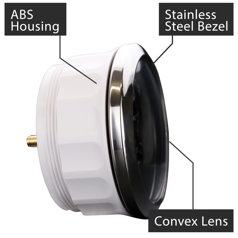 MOTOR METER RACING W Pro 85mm 3-3/8" GPS Speedometer with