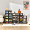 Amllas 12 Pack Shoe Boxes Stackable,Upgraded Sturdy Shoe Storage Boxes