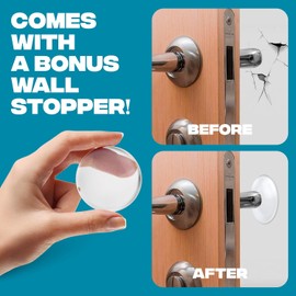 Strongest Home Heavy Duty Door Stopper Wedge – Non-Slip Rubber & Zinc Metal Door Stop for Home & Commercial Use