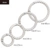 Daio Seisakusho Diecast Carabiner, Knotted Type, 1.3 inches (34 mm),