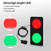 BBMI Remote Control Traffic Light, Red Green LED Wall Lamp,