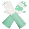 HLDD HANDLANDY Long Sleeve Gardening Gloves for Women, Leather Rose