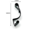 UKDD® Black Giant Gutter Hooks for Hanging Outdoor Christmas Lights