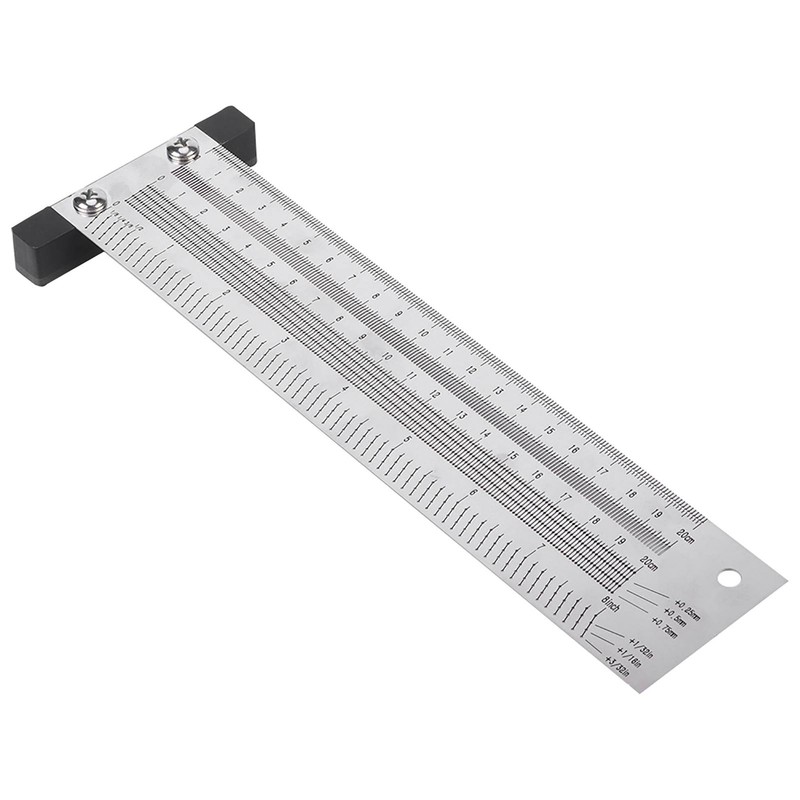 Ultra Precision Marking Ruler Stainless Steel Woodworking Scribing Ruler Gauging