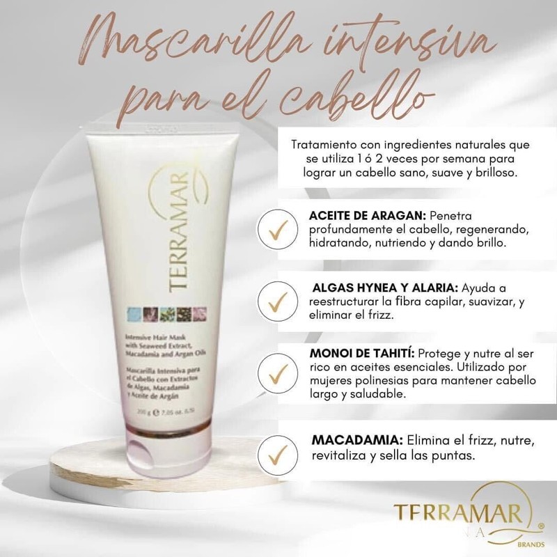 Terramar Mascarilla Intensiva Para Cabello Terramar Nueva Presentación 200gr