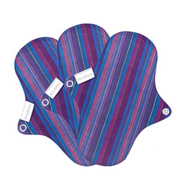 South India Eco Femme Cloth Napkins (Water Resistant) Light Day 6 Pack GOTS Certified