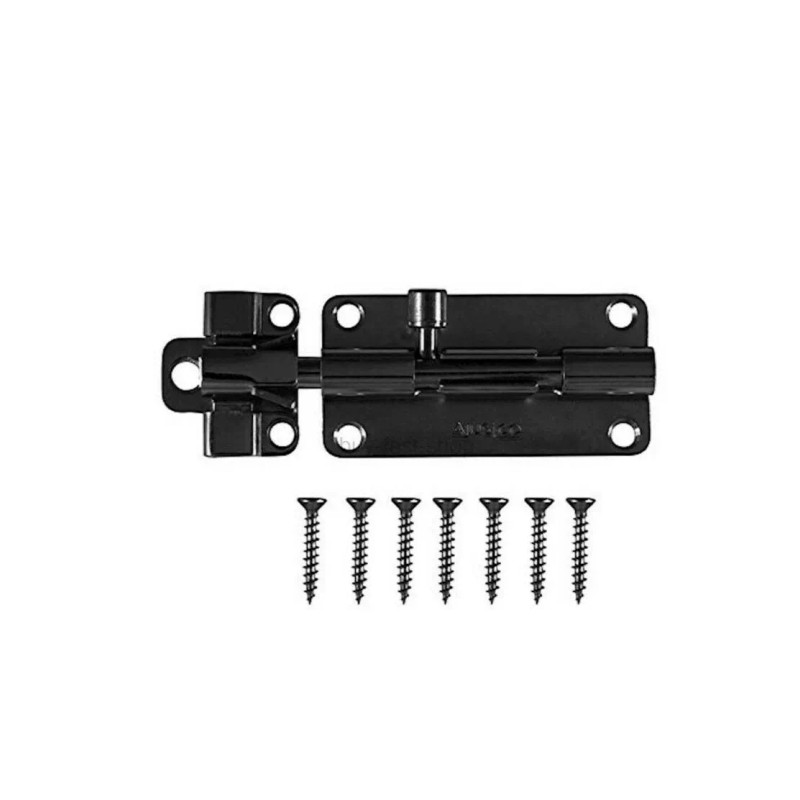 AjustLock 4 Inch Barrel Bolt Lock (Zinc Black)