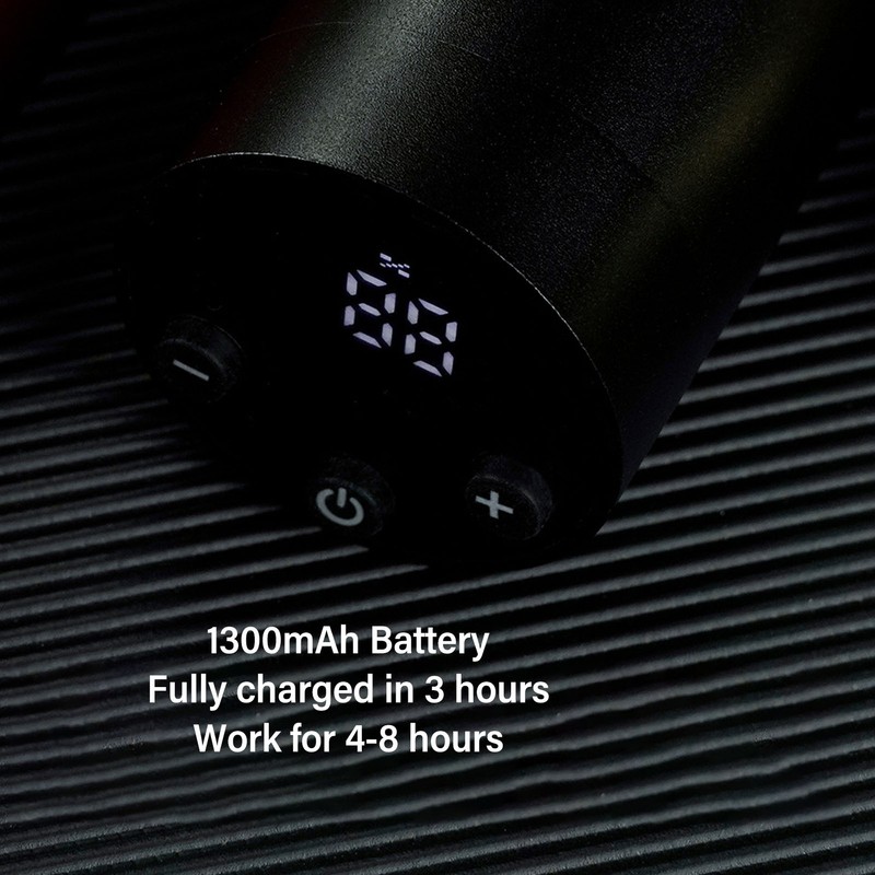 Wireless Tattoo Machine Pen 1300mAh Capacity Liner Shader Rotary Tattoo