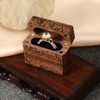Drnilui Ring Box, Wooden Ring Box for Wedding Ceremony Ring