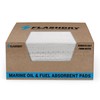 FLASHDRY Marine Oil & Fuel Spill Absorbent Pads - 100-Count