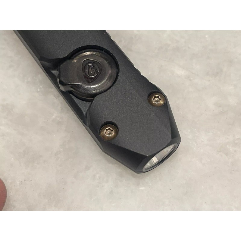 DH Black Pocket Clip W/Golden Bronze Torx Screws For Streamlight