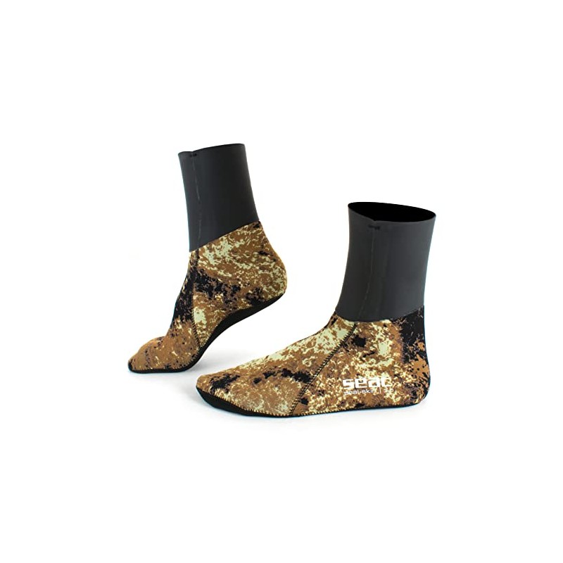 Seac Seal Skin Camouflage 3mm Neoprene Warming Socks for Freediving