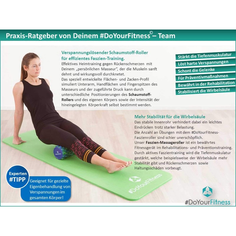 #DoYourFitness FASCIAE Foam Roller Ishana Graffiti Massage and Therapy Rolls