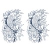 Jagua Tattoo Tattoo Stickers, 2 Weeks Disappearing Henna Tattoo Real