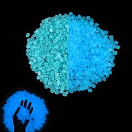 CPYJW Pack of 300 Luminous Stones, Luminous Stones, Garden, Solar White Luminous Stone for Garden, Walkway, Garden, Decorative Stones for Walkways, Outdoor Decoration, Aquarium, Path, Lawn, Garden